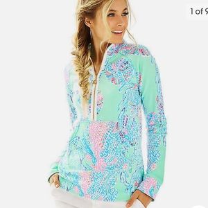 Lilly Pulitzer Skipper Pop Over Minty Fresh Fansea XXS